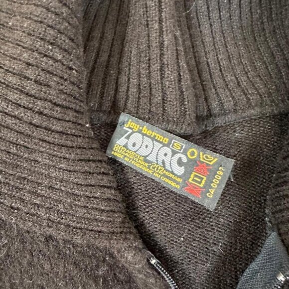 Vintage Jay Berme Zodiac Wool Blend Zip – Sporty Collar – Size S - Picture 8 of 8